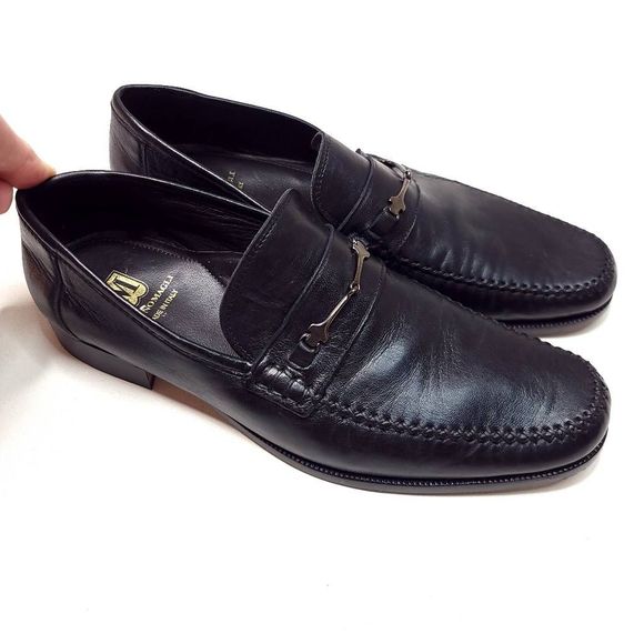 Bruno Magli Pittore Nappa Men’s Horsebit Leather Black Loafer US Size 11 M -EUC main image 5